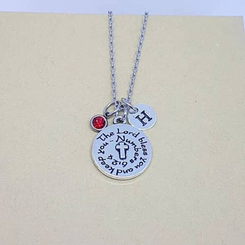 7. Bible Verse Necklace - The Lord Bless You and Keep You Gifts