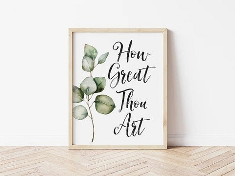 How Great Thou Art Print, Printable Vintage Sheet Music, Instant