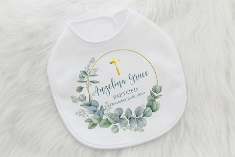 9. Baby Bib - Baby Girl Baptism Gifts