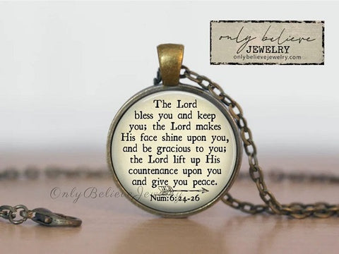 9. Scripture Necklace - The Lord Bless You and Keep You Gifts