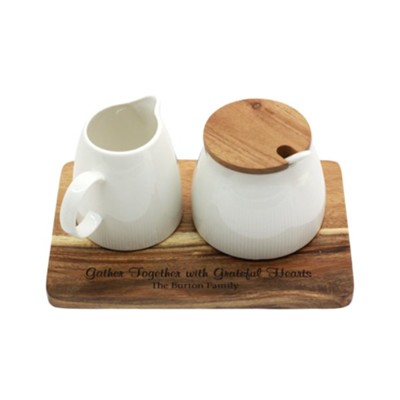 #9 Personalized, Creamer & Sugar Bowl Set House Blessing Gifts Ideas (Christian Themed)