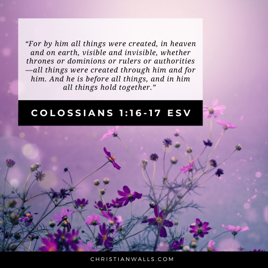 Colossians 1:16-17 ESV images pictures quotes