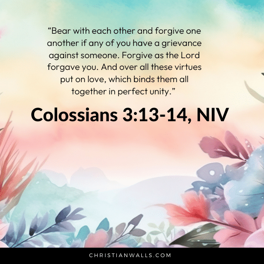 Colossians 3:13-14, NIV  images pictures quotes