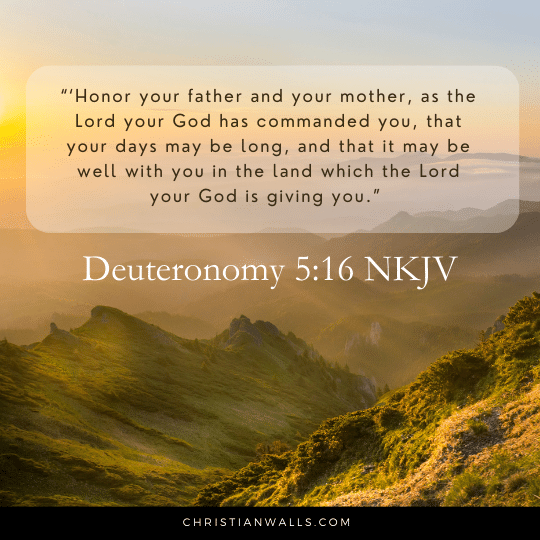 Deuteronomy 5:16 NKJV images pictures quotes