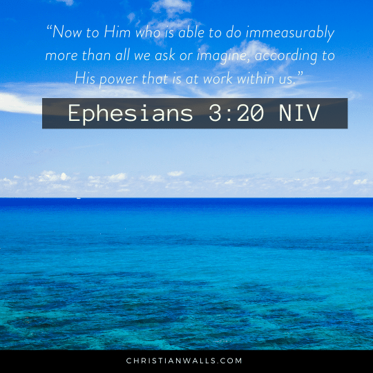 Ephesians 3:20 NIV images pictures quotes