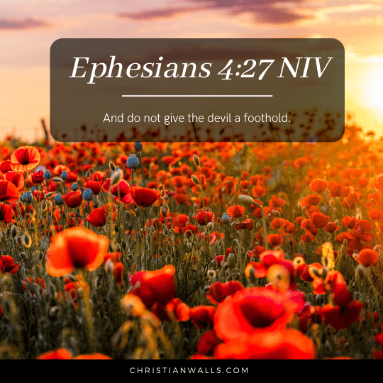 Ephesians 4:27 NIV images pictures quotes