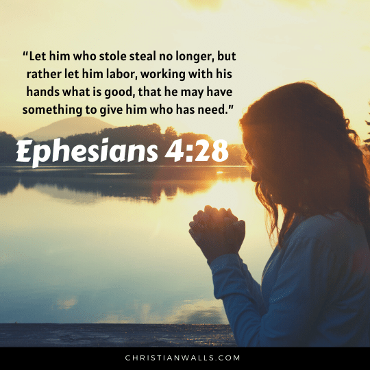 Ephesians 4:28 images pictures quotes