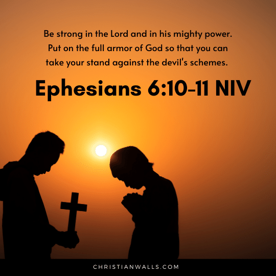 Ephesians 6:10-11 NIV images pictures quotes