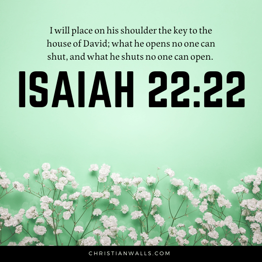 Isaiah 22:22 images pictures quotes