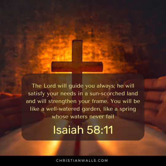 Isaiah 58:11 images pictures quotes