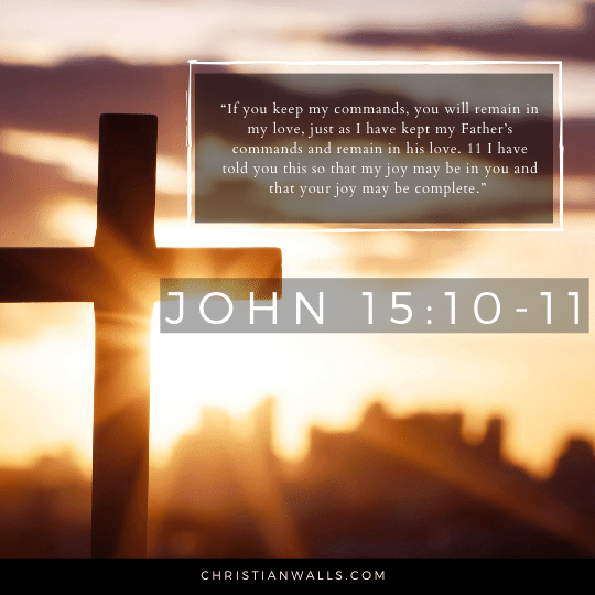 John 15:10-11 images pictures quotes