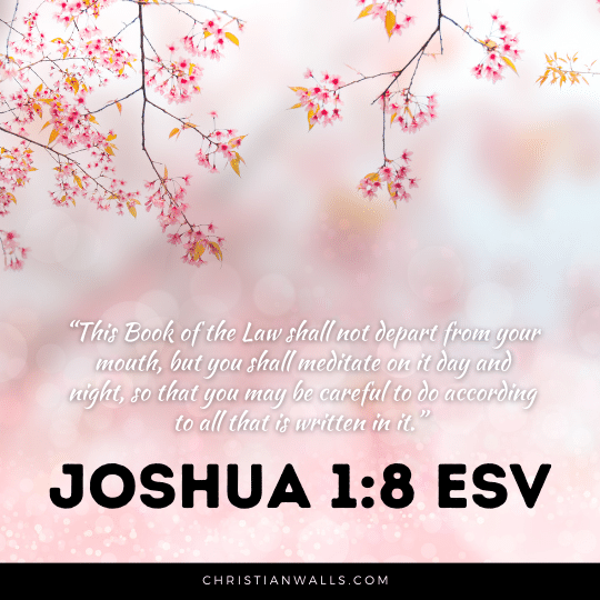 Joshua 1:8 ESV images pictures quotes