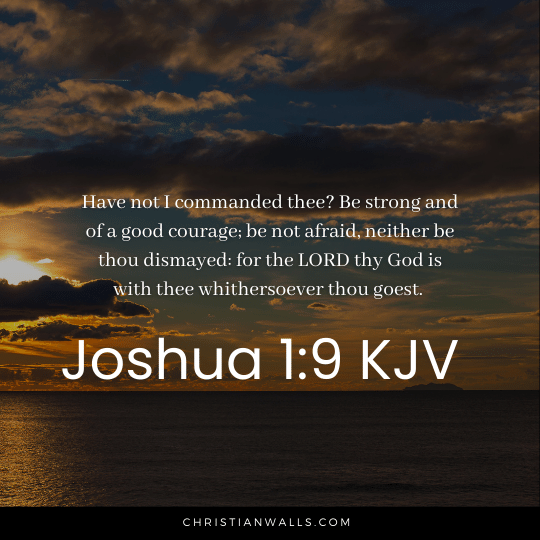 Joshua 1:9 KJV images pictures quotes