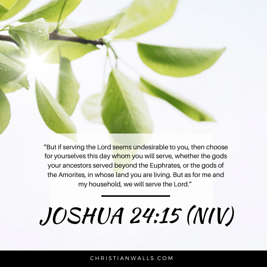 Joshua 24:15 (NIV) images pictures quotes