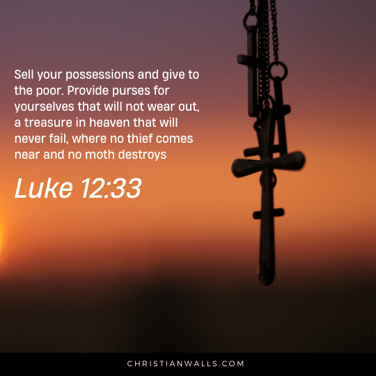 Luke 12:33 images pictures quotes