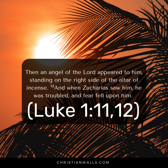 Luke 1:11,12 images pictures quotes