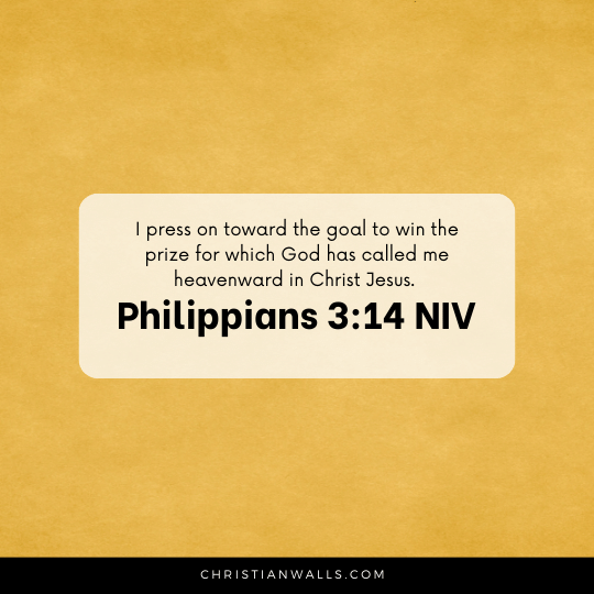 Philippians 3:14 NIV images pictures quotes