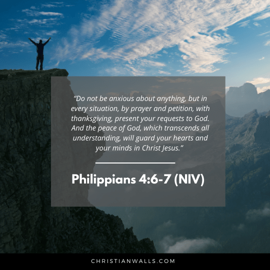 Philippians 4:6-7 (NIV) images pictures quotes