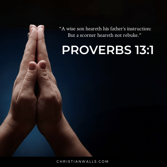 Proverbs 13:1 images pictures quotes