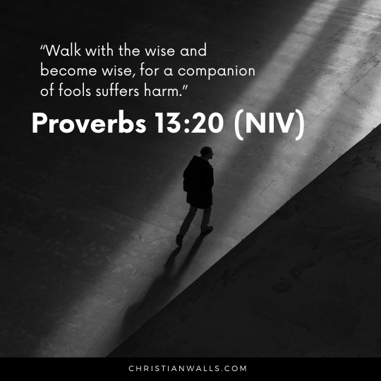 Proverbs 13:20 (NIV) images pictures quotes