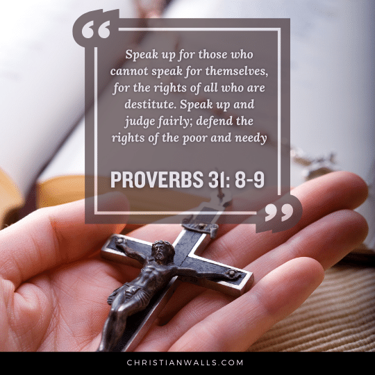 Proverbs 31:8-9 images pictures quotes