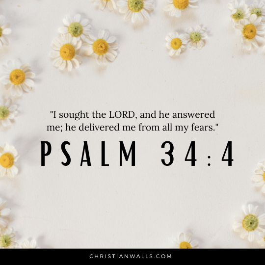 Psalm 34:4 images pictures quotes