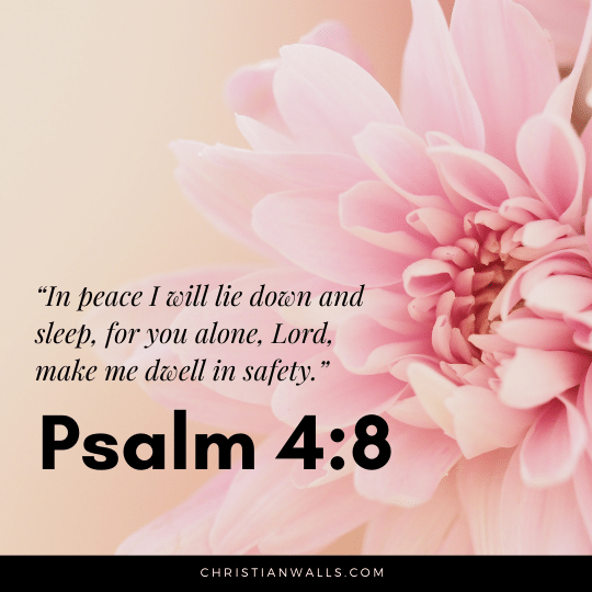 Psalm 4:8 images pictures quotes