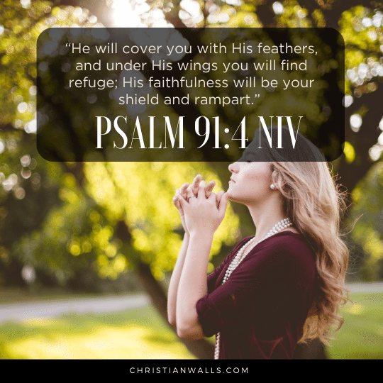 Psalm 91:4 NIV images pictures quotes