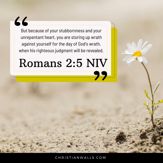 Romans 2:5 NIV images pictures quotes