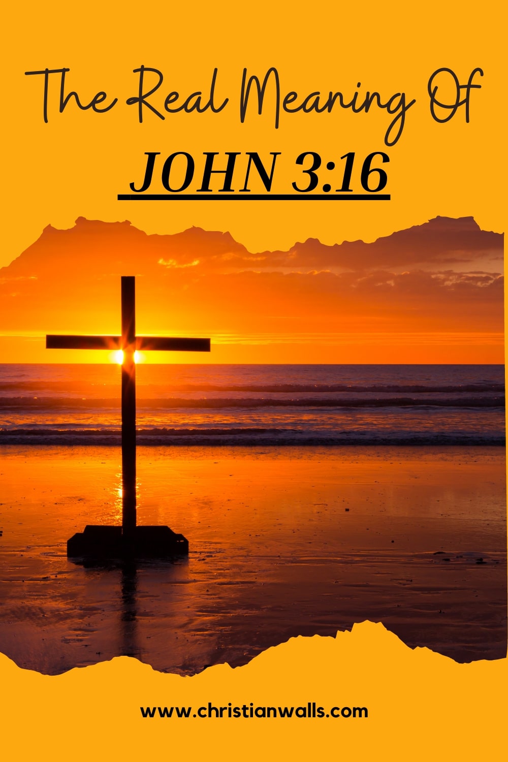 The Real Meaning Of John 3 16 Niv Kjv For God So Loved The World Christian Walls