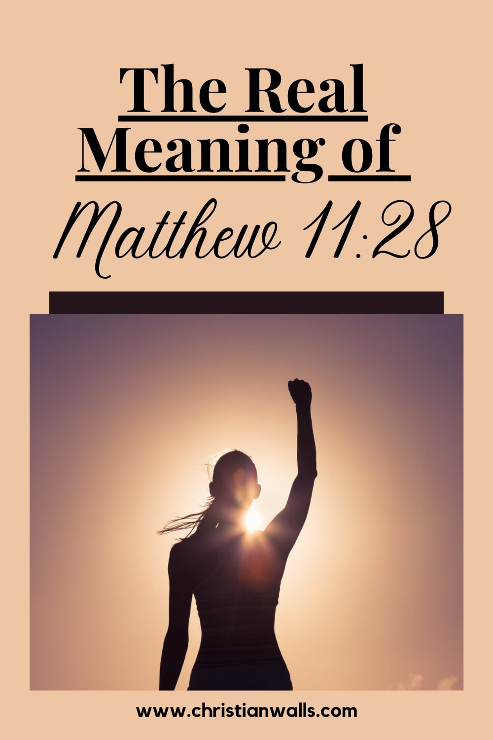 The Real Meaning Of Matthew 11 28 Kjv Niv Esv I Will Give You R Christian Walls