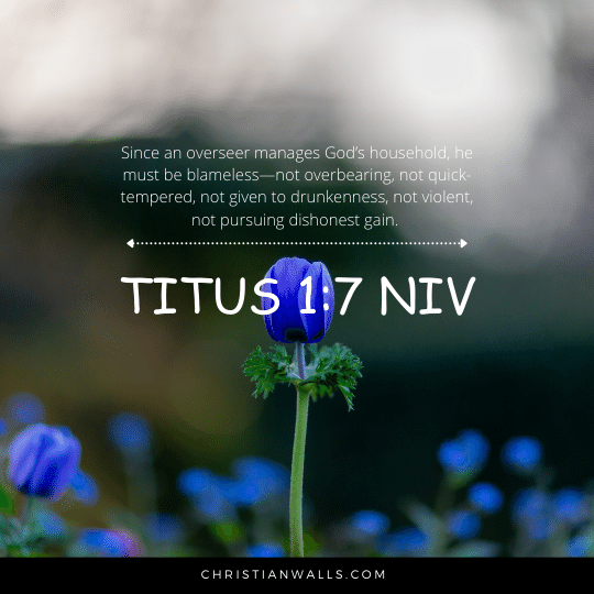 Titus 1:7 NIV images pictures quotes