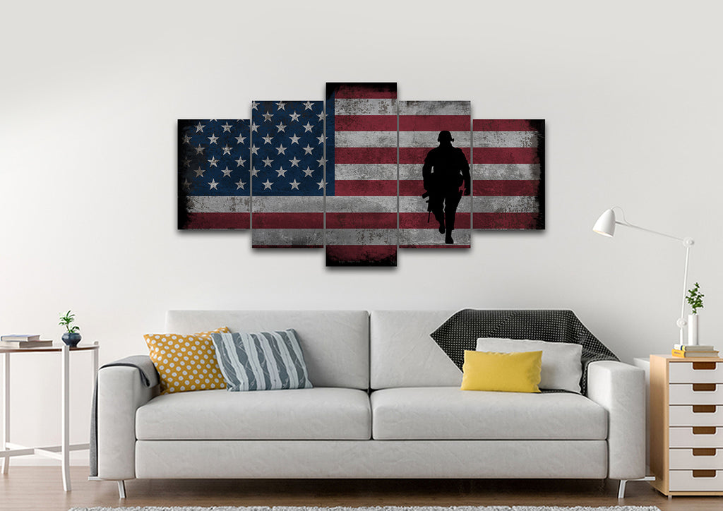 american flag room