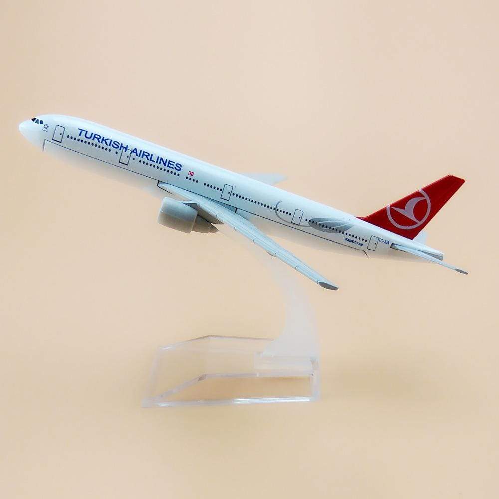 16cm The 777 Turkish Airlines Metal Plane Model Pilotsx