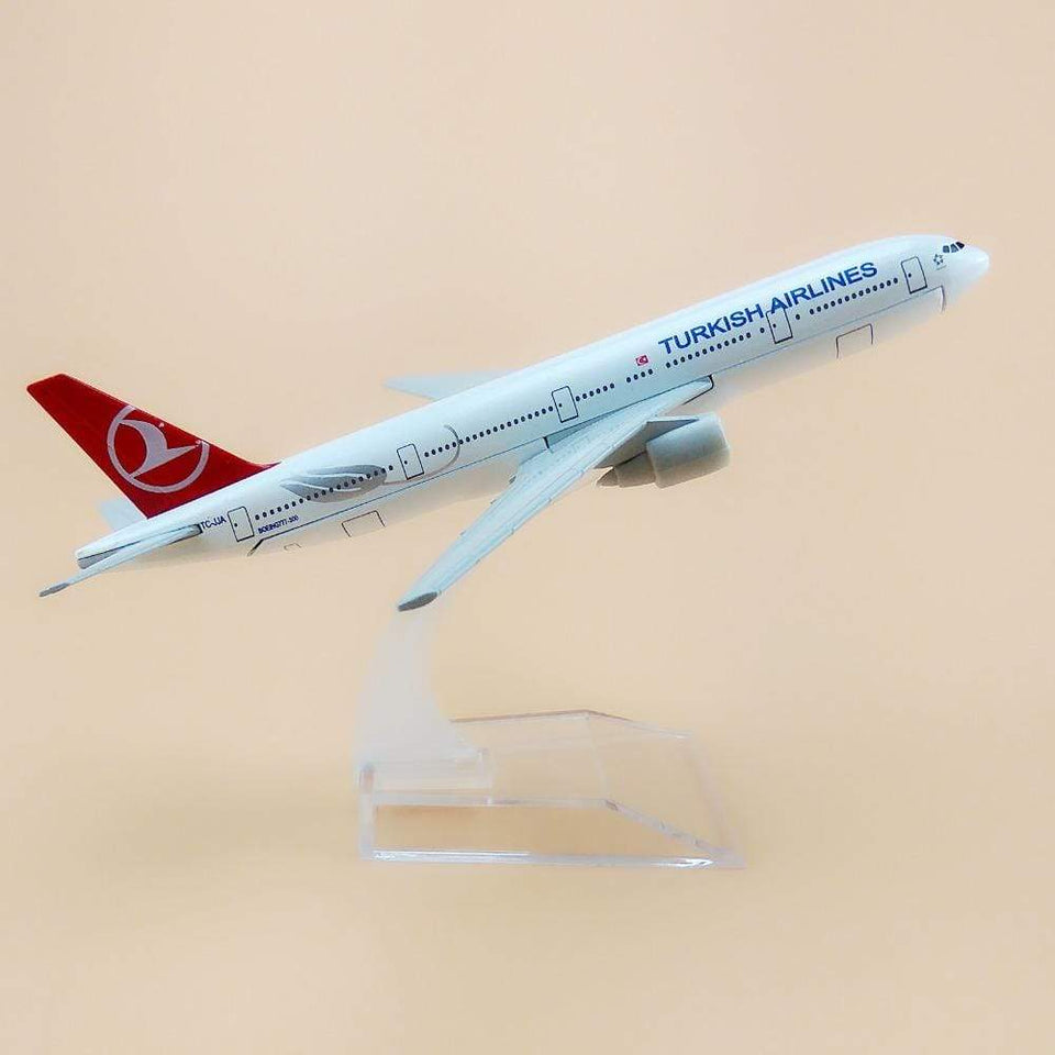 16cm The 777 Turkish Airlines Metal Plane Model Pilotsx