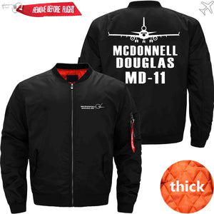 PilotX Jacket Black thick / XS MCDONNELL DOUGLAS MD-11 Jacket -US Size