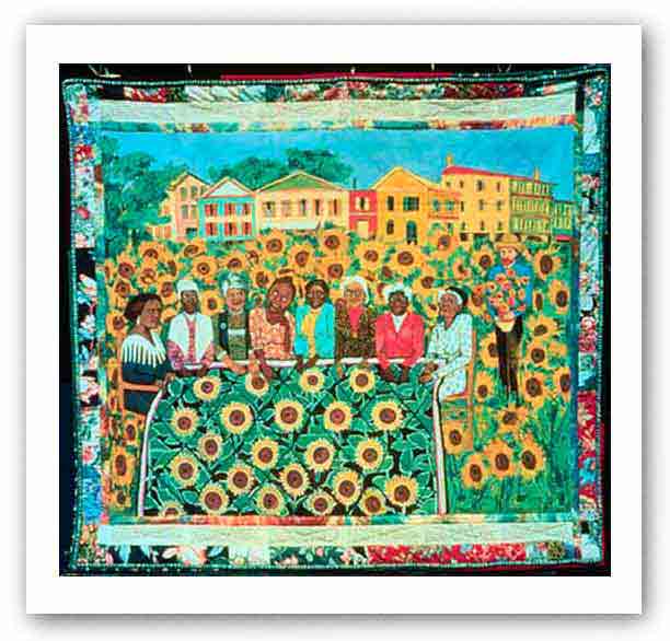 The Sunflower Quilting Bee At Arles Serigraph Faith