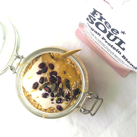 This quick Protein Shake is our fav grab and go breakfast—perfect