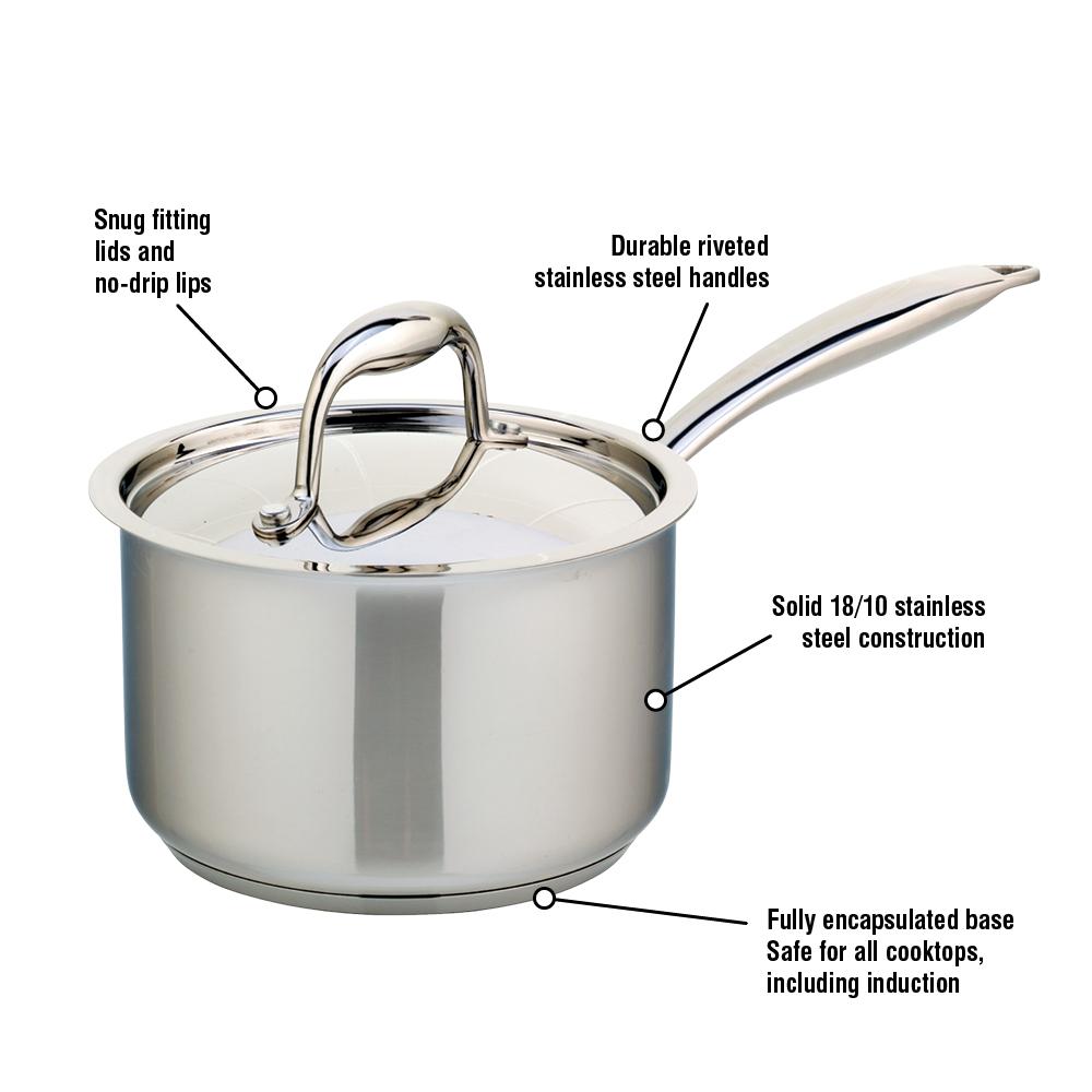 Meyer Accolade Stainless Steel 3L Saucepan with cover, Made in Canada ...