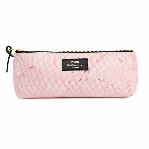 PENCIL CASE, PALE PINK MARBLE - NORD BLVD