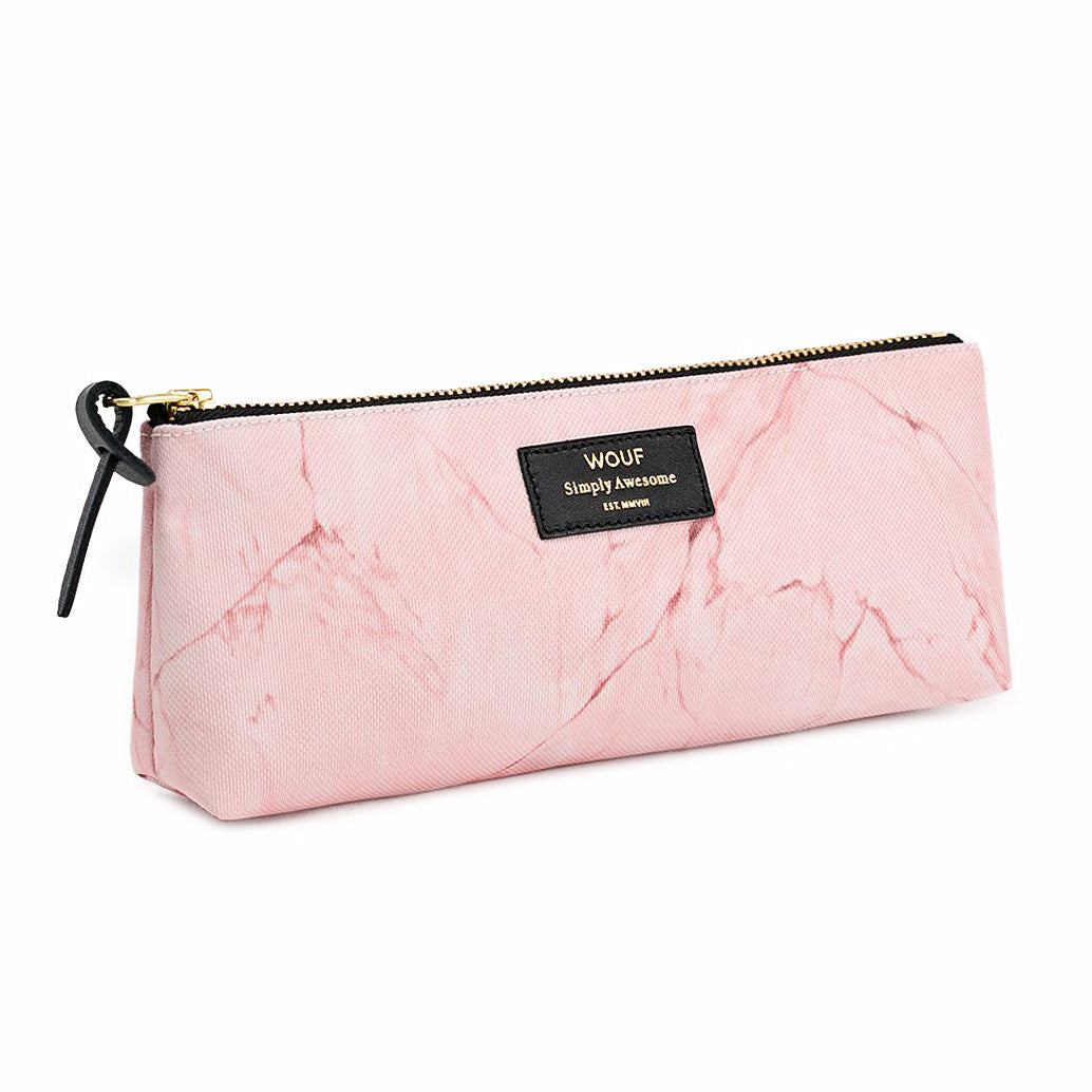 PENCIL CASE, PALE PINK MARBLE - NORD BLVD