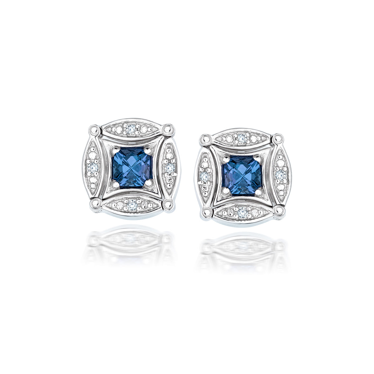 Day to Night Tanzanite Earrings in Sterling Silver (.62 ctw) – Safi ...