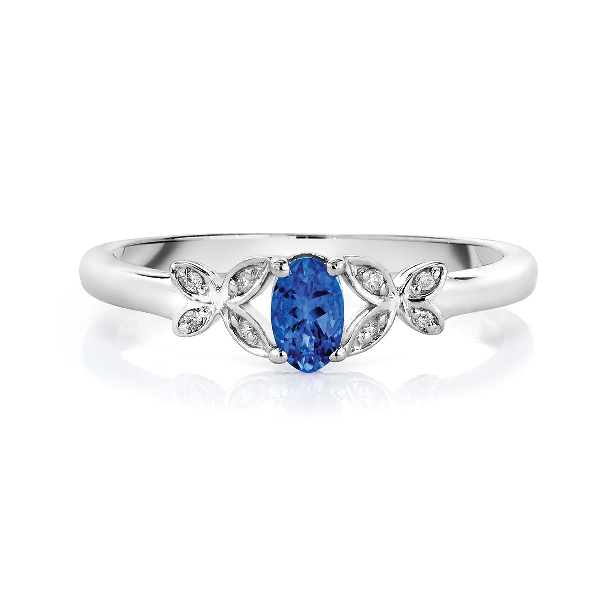 Tanzanite & Diamond Ring in Sterling Silver (.28 ctw) – Safi Kilima ...