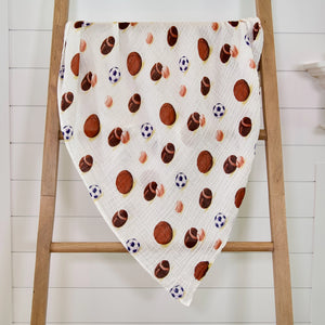 Go Sports! Baby Swaddle Blanket - Breckenridge Baby