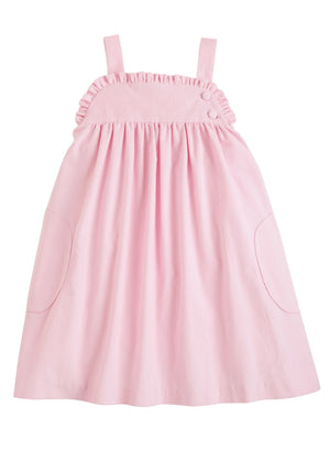Ruffled Jumper - Light Pink Corduroy - Breckenridge Baby