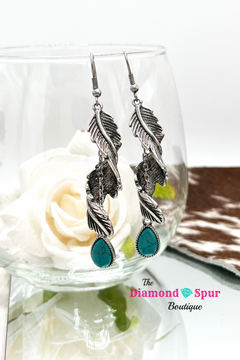 Twisted Feather Earrings