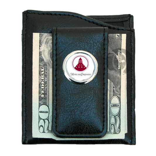 Personalized Faux Leather Money Clip