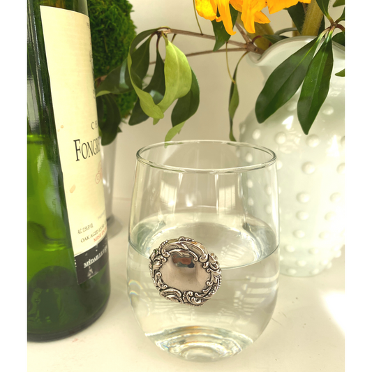 Silver Stag Wine Glasses, Deer Wine Glasses