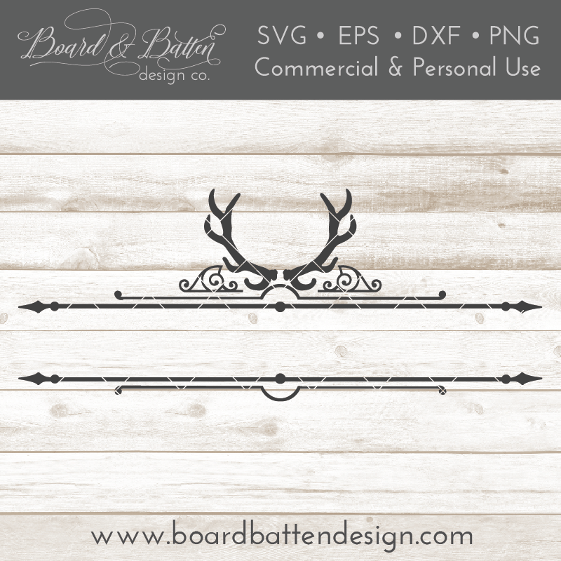 Download Antler Mailbox Monogram Frame SVG File - Board & Batten Design Co.