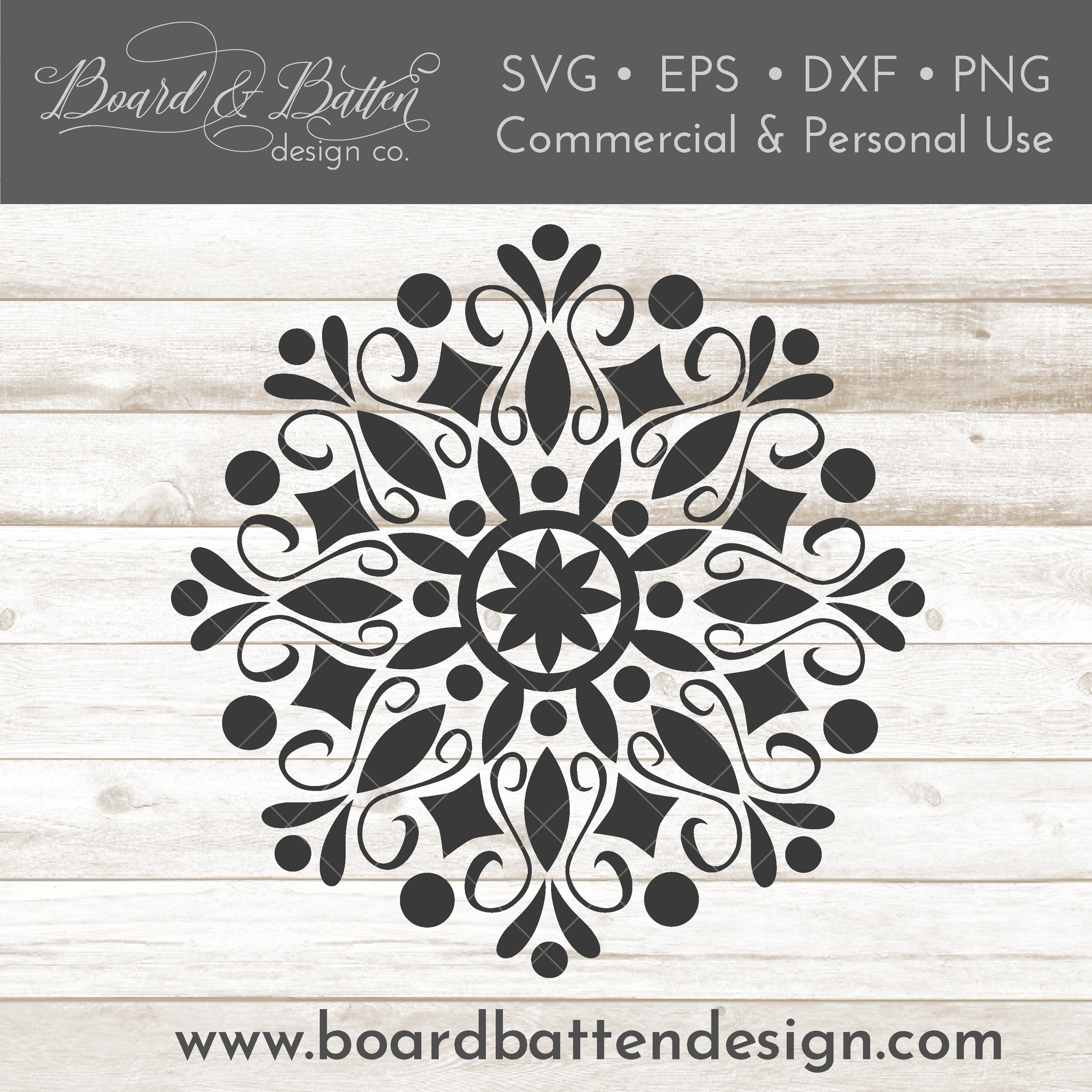 Download Mandala Svg File 3 Board Batten Design Co